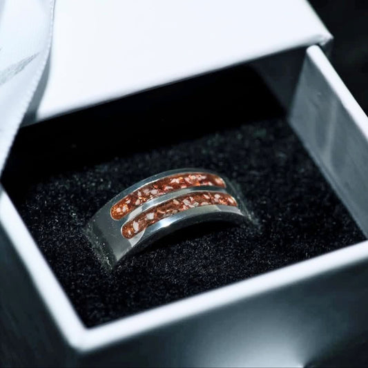 Men's Double Channel ring