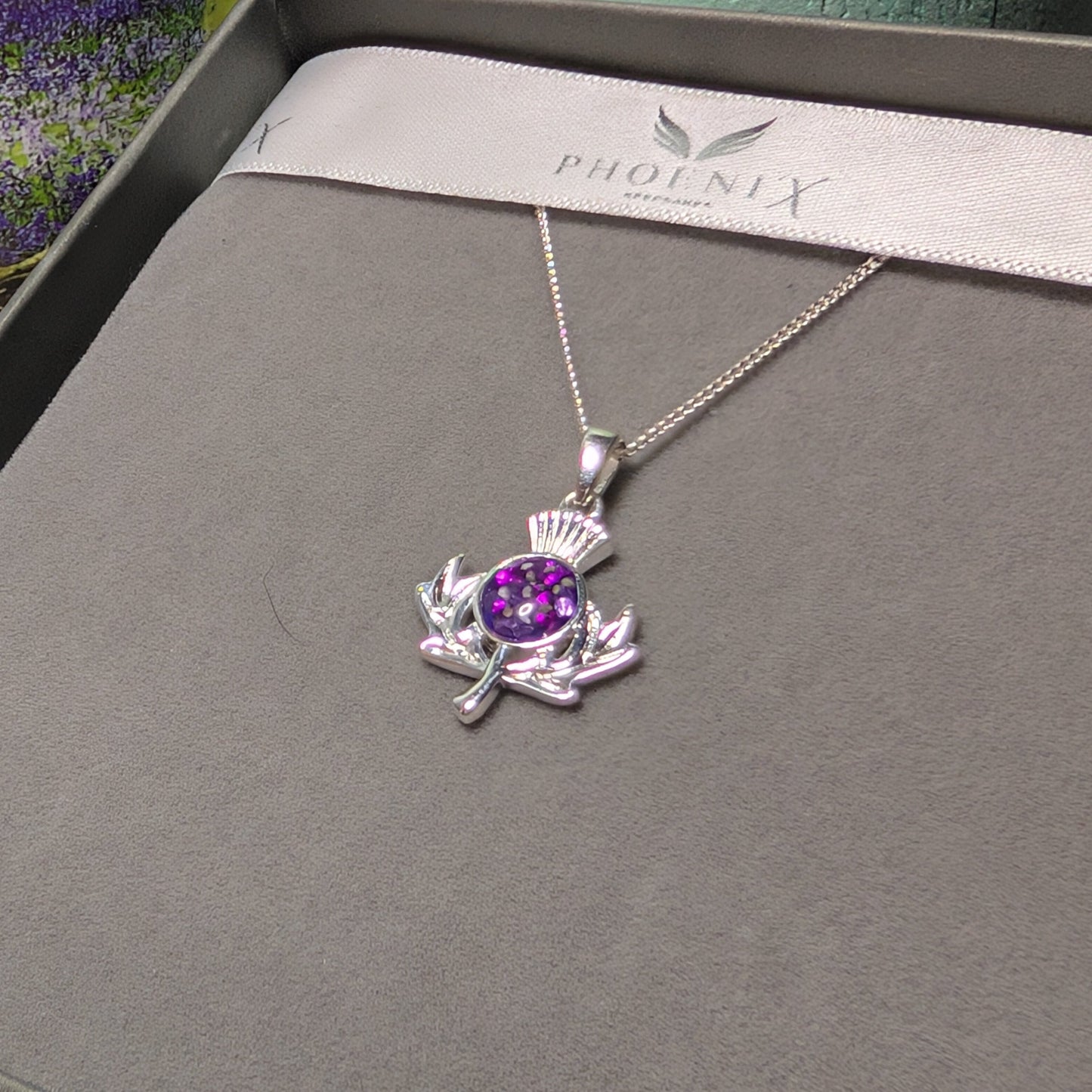 Thistle necklace