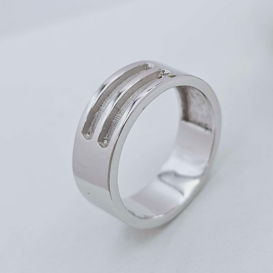 Men's Double Channel ring